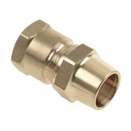 Raccord droit bicone gaz F