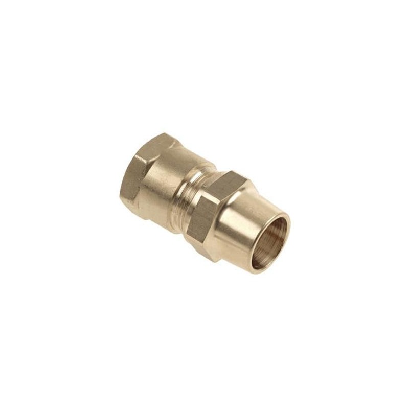 Raccord droit bicone gaz F