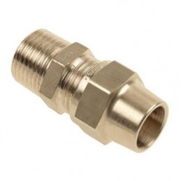 Raccord droit bicone gaz M