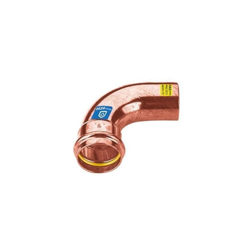 Raccord gaz eau à sertir coude 90° MF