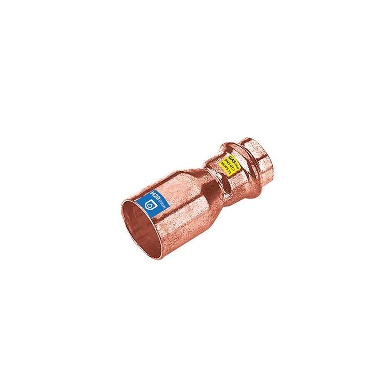 Raccord gaz eau à sertir manchon réduit MF