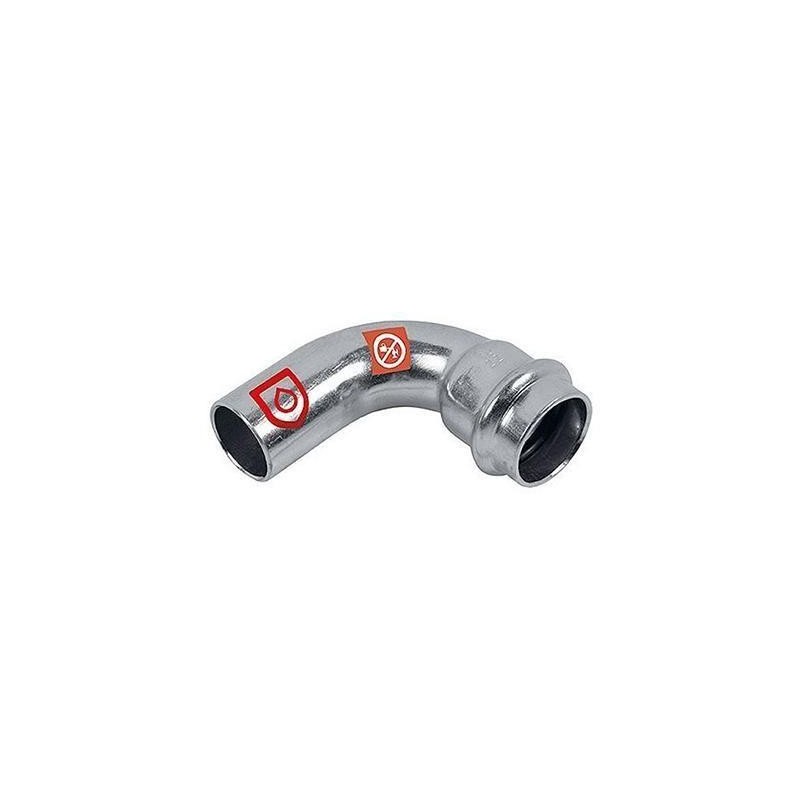 Raccord à sertir en carbon steel coude 90° MF