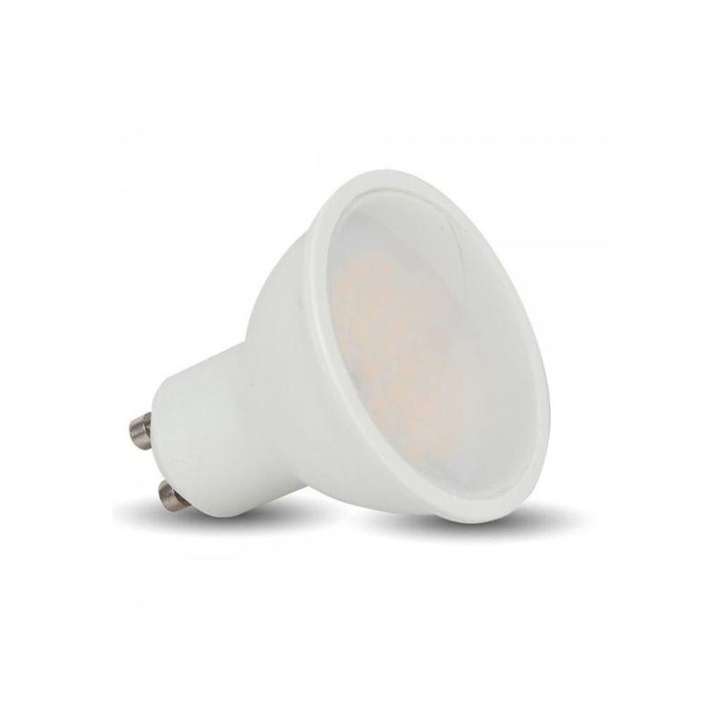 VT-2886D_LED Spotlight - 7W GU10 Plastic With Lens 6000K Dimmable 38°