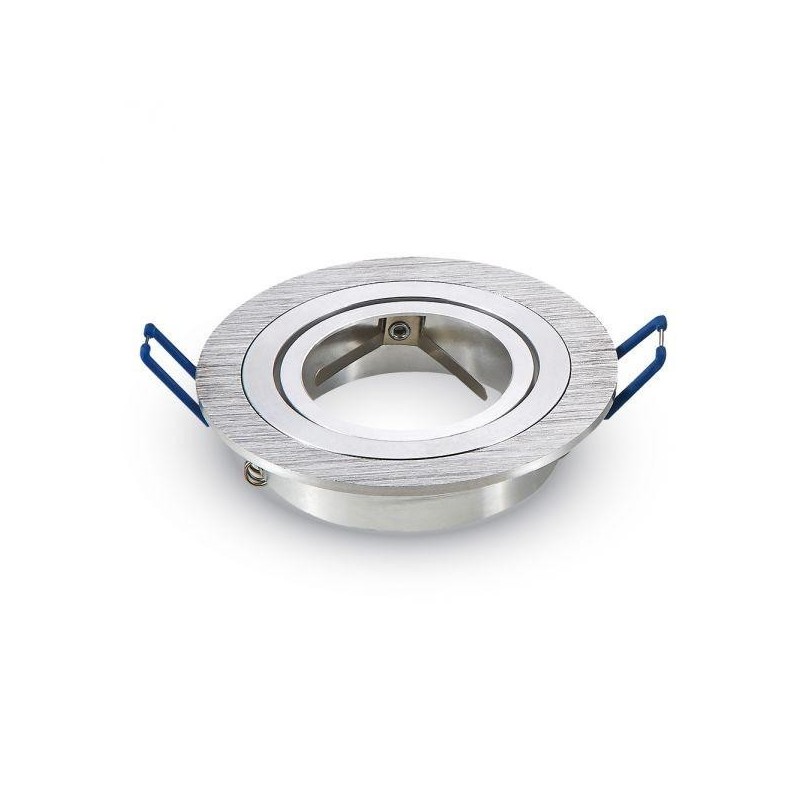 VT-782RD_1*GU10 Fitting Round Aluminium Brush