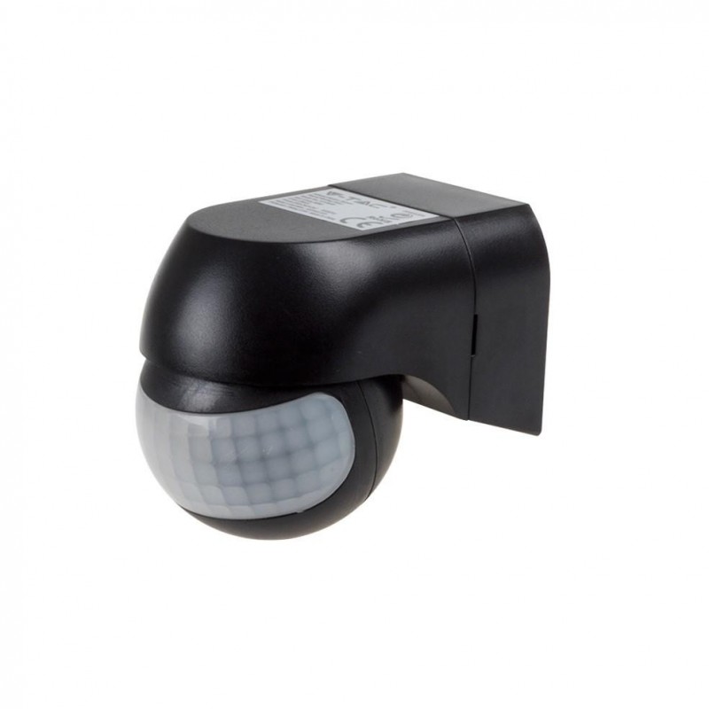 VT-8028_PIR Wall Sensor With Moving Head Black