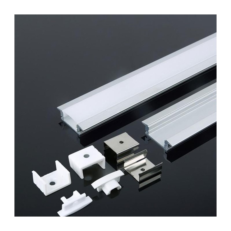 VT-8106_Aluminum Profile 2000* 24.7*7MM Milky