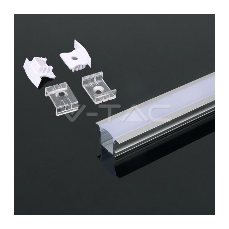 VT-8107_Aluminum Profile 2000* 23*15.5MM Milky