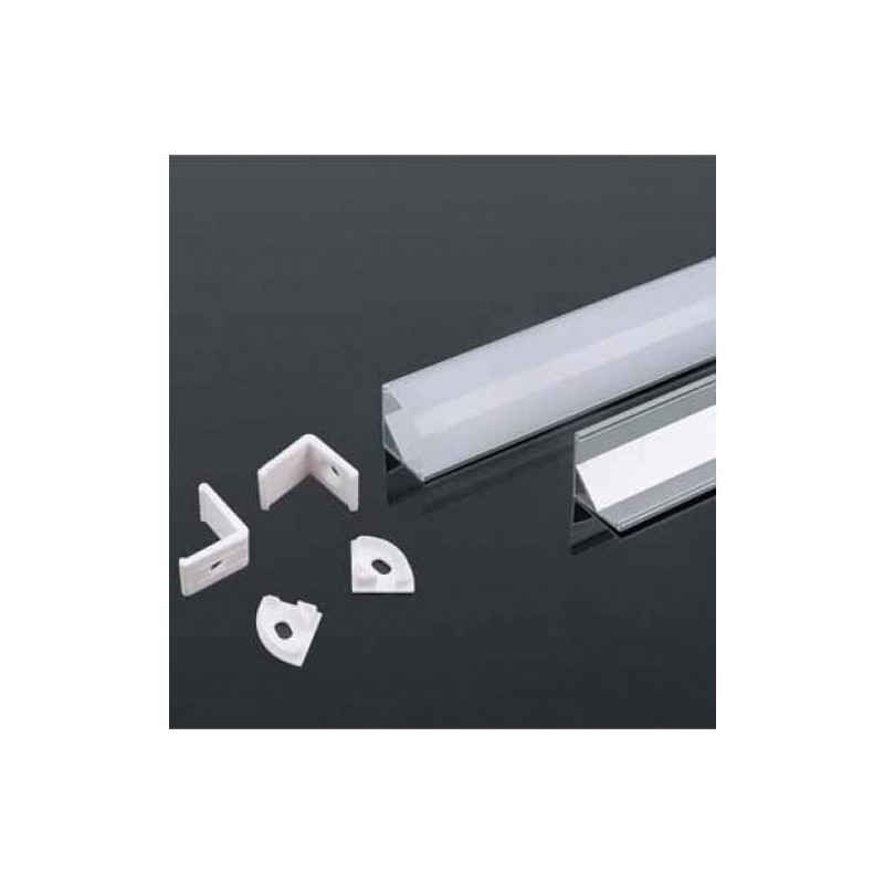 VT-8109_Aluminum Profile 2000* 15.8*15.8MM Milky
