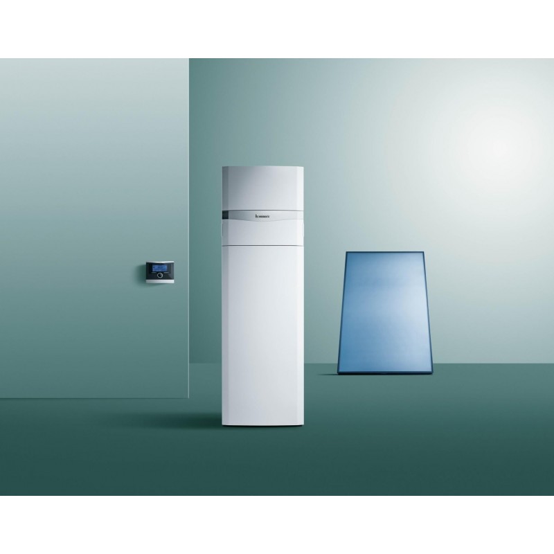 CHAUDIÈRE À CONDENSATION VAILLANT AUROCOMPACT VSC D 306 LABEL CV A / ECS A 30000 WATT avec chaudière solaire intégrée 190L