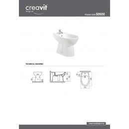 CREAVIT BIDET À POSER
