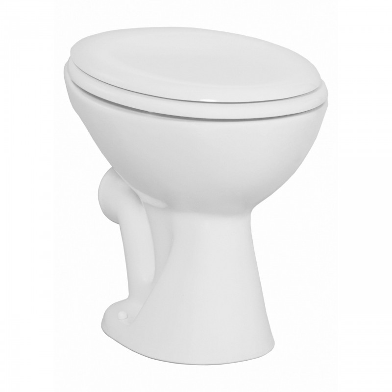 CREAVIT CUVETTE WC À POSER, SANS HYGIÈNE (BIDET), SORTIE-H
