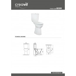 CREAVIT CUVETTE WC À POSER...