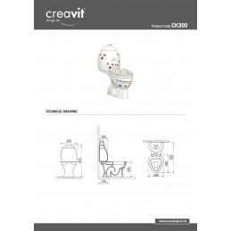 TOILETTE À POSER CREAVIT...