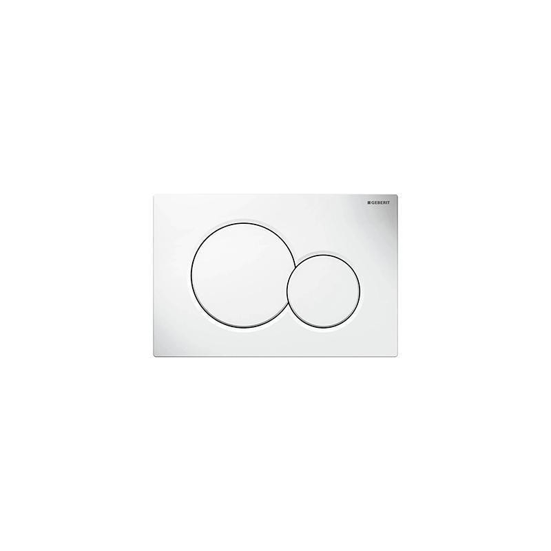 GEBERIT SIGMA01 PLAQUE DE COMMANDE BLANC