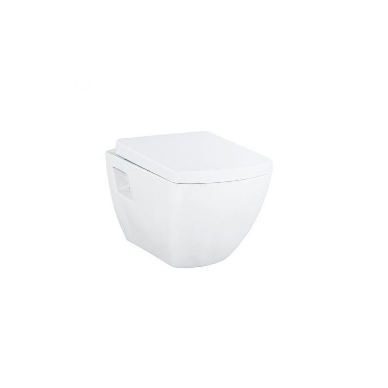 WC SUSPENDU DESIGN SANS HYGIÈNE (BIDET), BLANC