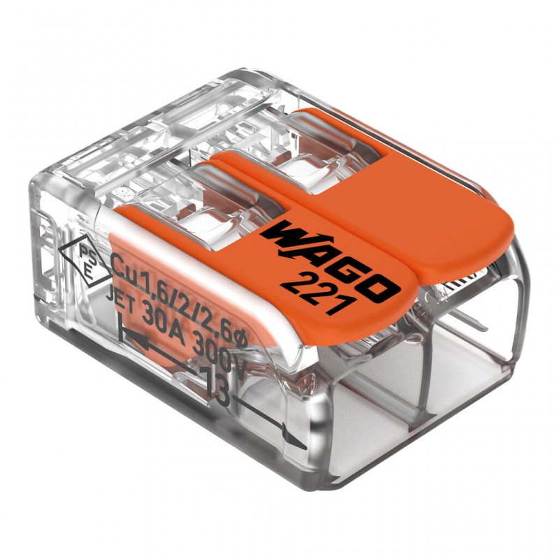 WAGO Borne COMPACT UNIVERSELLE 2 x 6 mm² orange