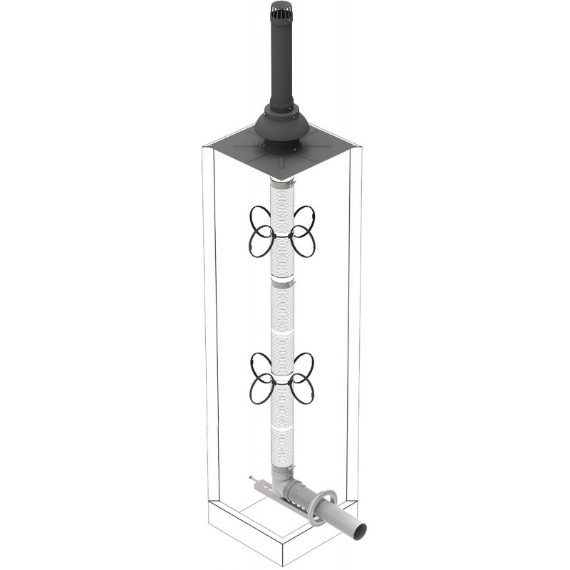 Kit de montage ISOLECO 80 mm accesoire pour flexible