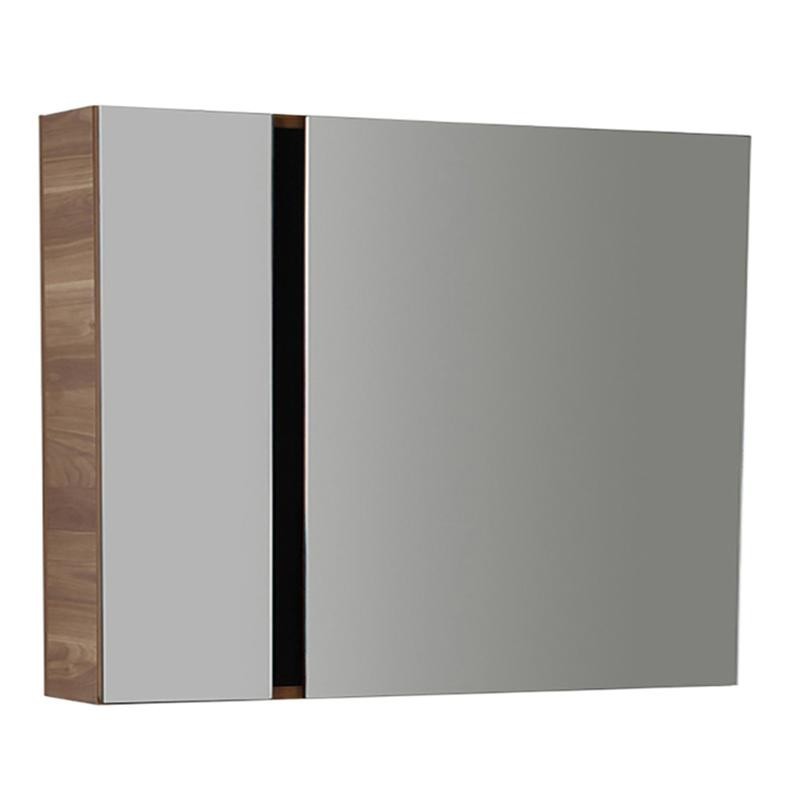 VERTI 100 ARMOIRES DE TOILETTE NOYER-NOIR 98x80x17 cm