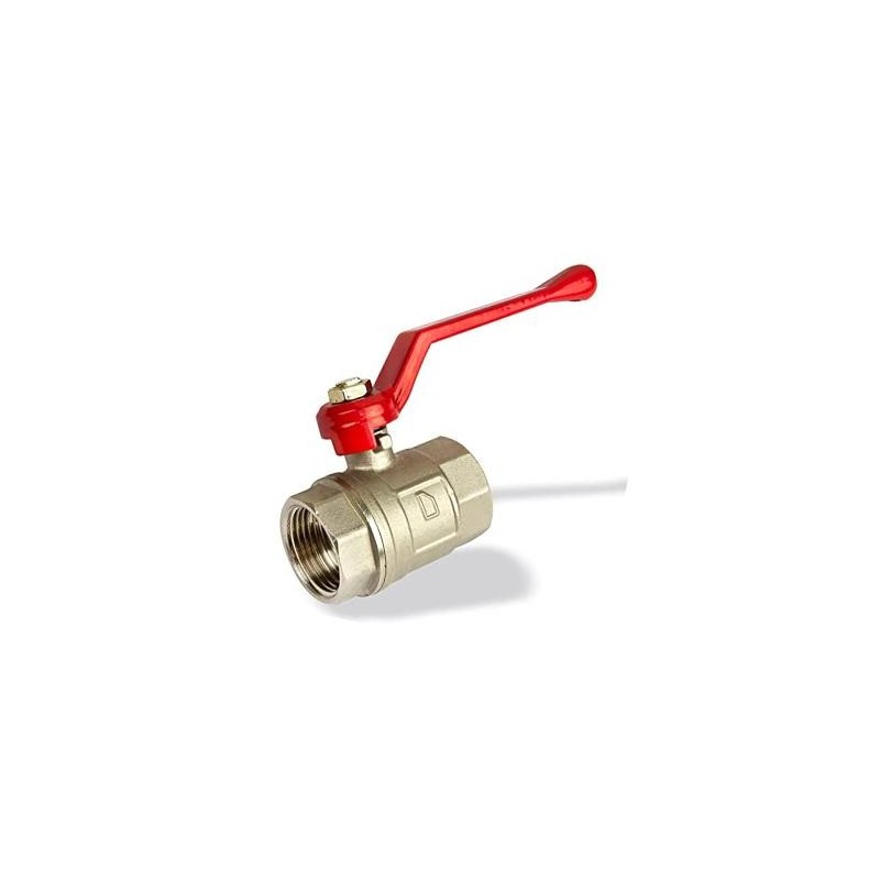 Vanne à bille 4/4 FF PN 25 manette rouge