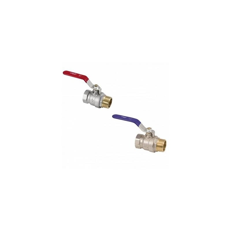 Vanne à bille 3/4 MF PN 25 manette rouge
