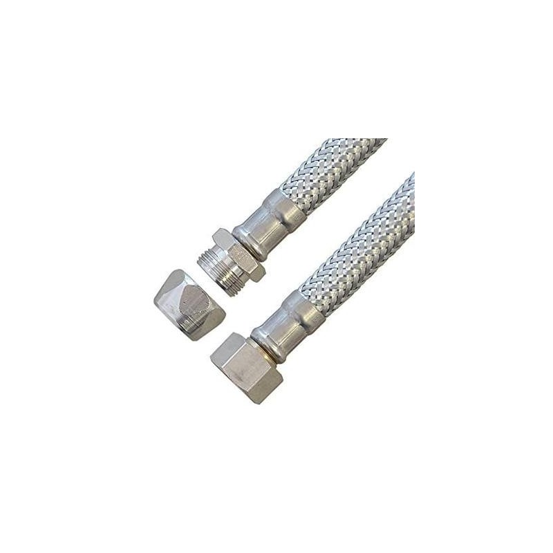 Flexible sanitaire 1/2" M x bicone 10 x 300 mm