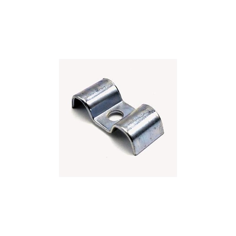 Attache pont double acier - 1 trou central
