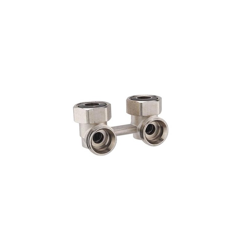 Double valve chrome angle H 3/4
