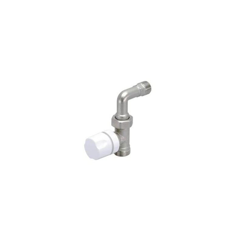 Vanne droite avec coude 1/2" pour set à trois voies thermostatisables 1/2