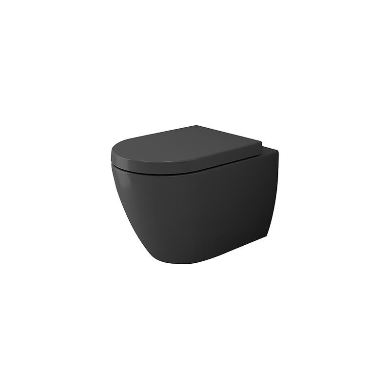BOCCHI VENEZIA WC SUSPENDU DESIGN AVEC FIXATION INVISIBLE ANTHRACITE MAT