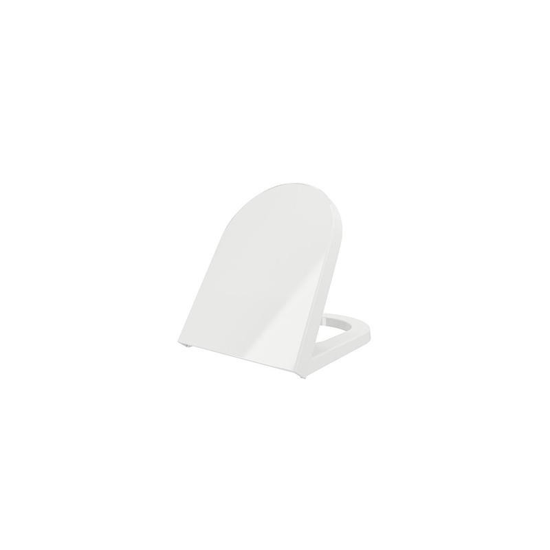BOCCHI DUROPLAST SIÈGE DE TOILETTE, CHARNIÈRES INOX SOFT-CLOSE, BLANC MAT