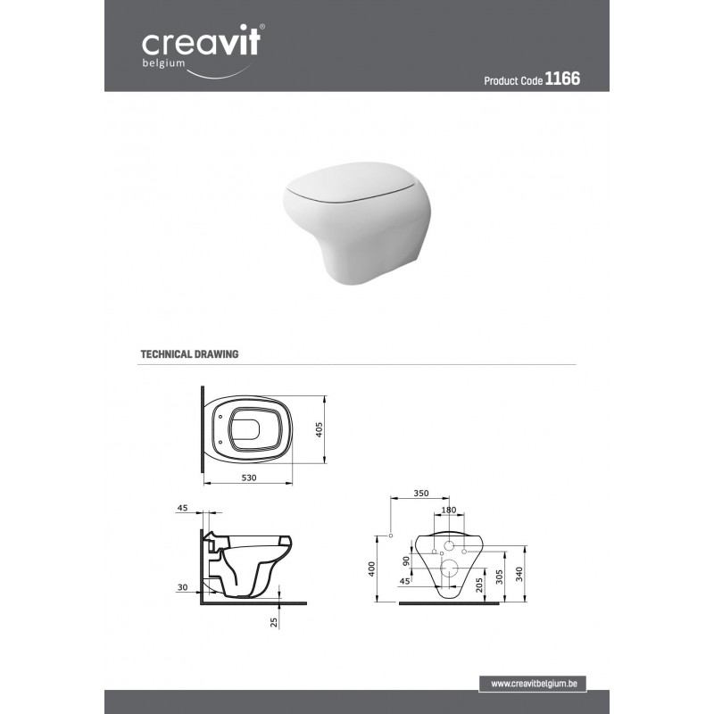 BOCCHI FENICE WC SUSPENDU DESIGN AVEC FIXATION INVISIBLE BLANC MAT