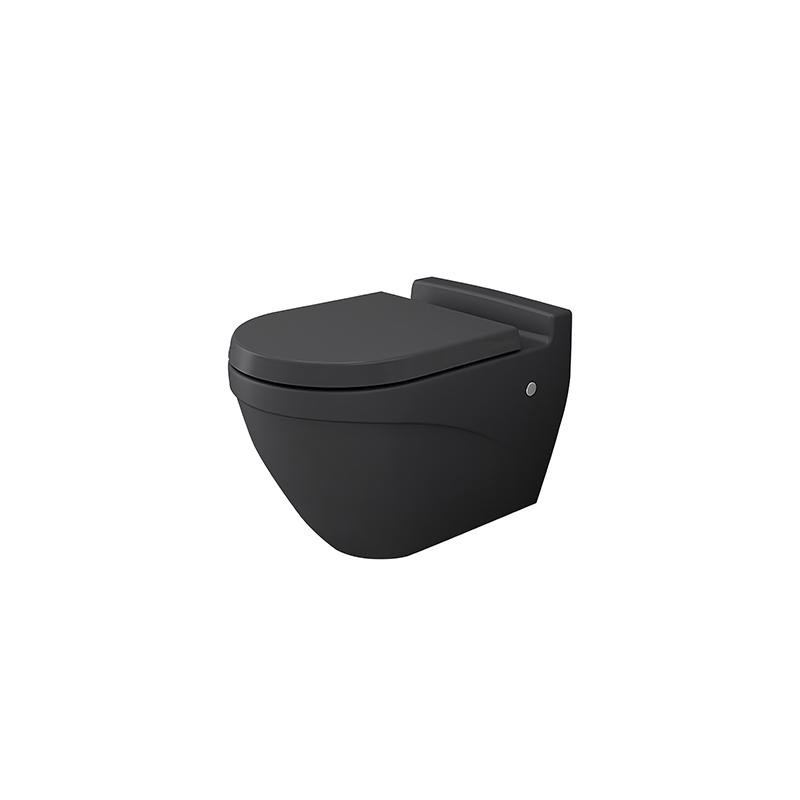 BOCCHI TAORMINA WC SUSPENDU DESIGN AVEC FIXATION INVISIBLE, ANTHRACITE MAT