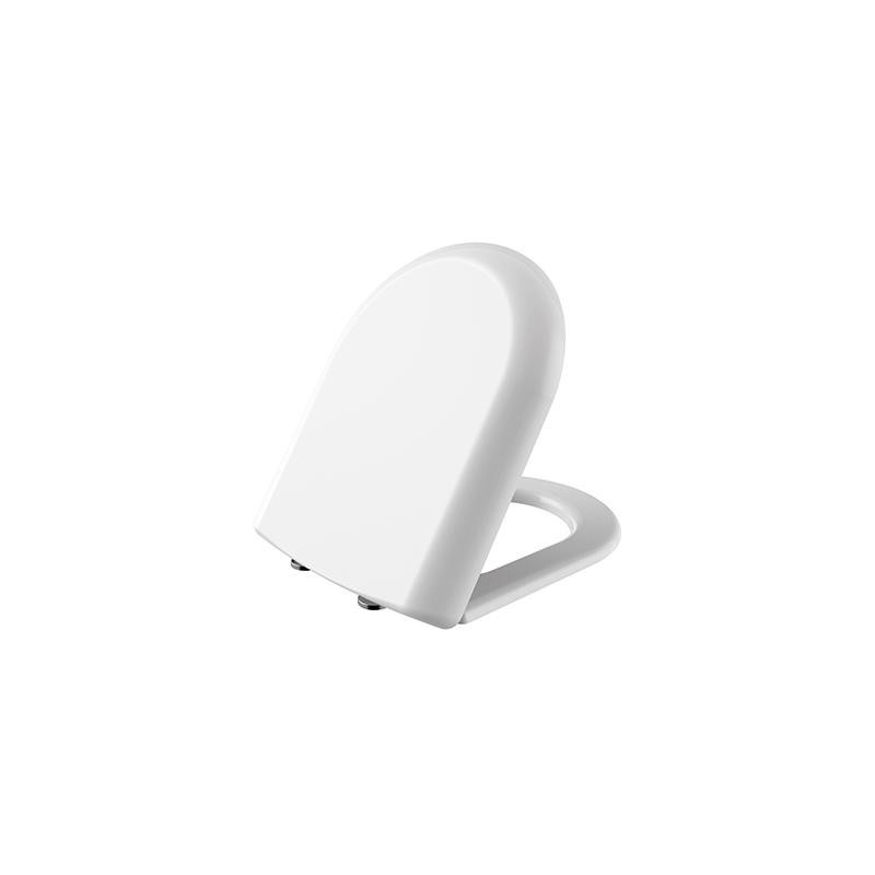DUROPLAST SIÈGE DE TOILETTE FLAT, INOX CHARNIÈRES, SOFT-CLOSE