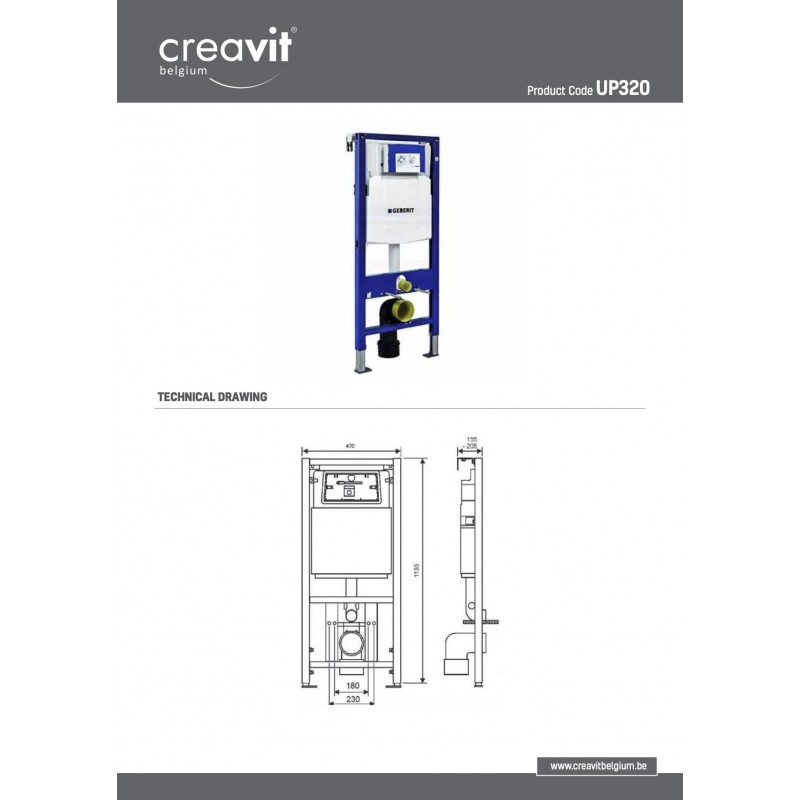 BATI SUPPORTS GEBERIT 3-6L