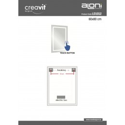 MIROIR LED QUEEN 60x80cm