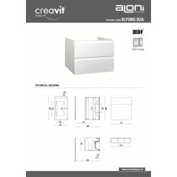 SALLY MEUBLE SOUS PLAN 80cm...