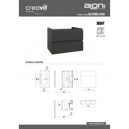 SALLY MEUBLE SOUS PLAN 80cm...