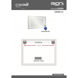 MIROIR LED QUEEN 120x60cm