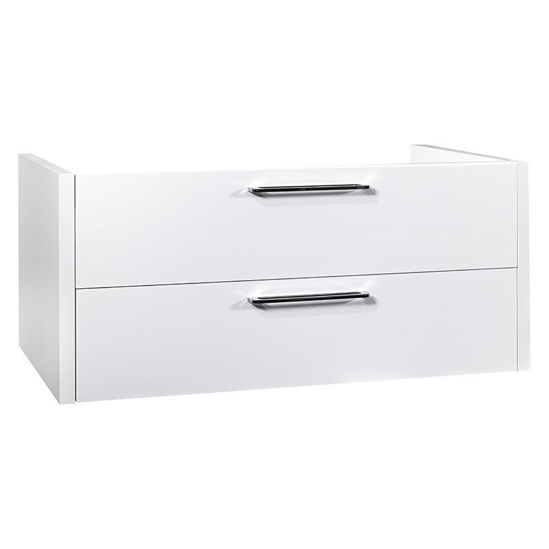 MEGA MEUBLE SOUS PLAN 120cm GLOSSY BLANC