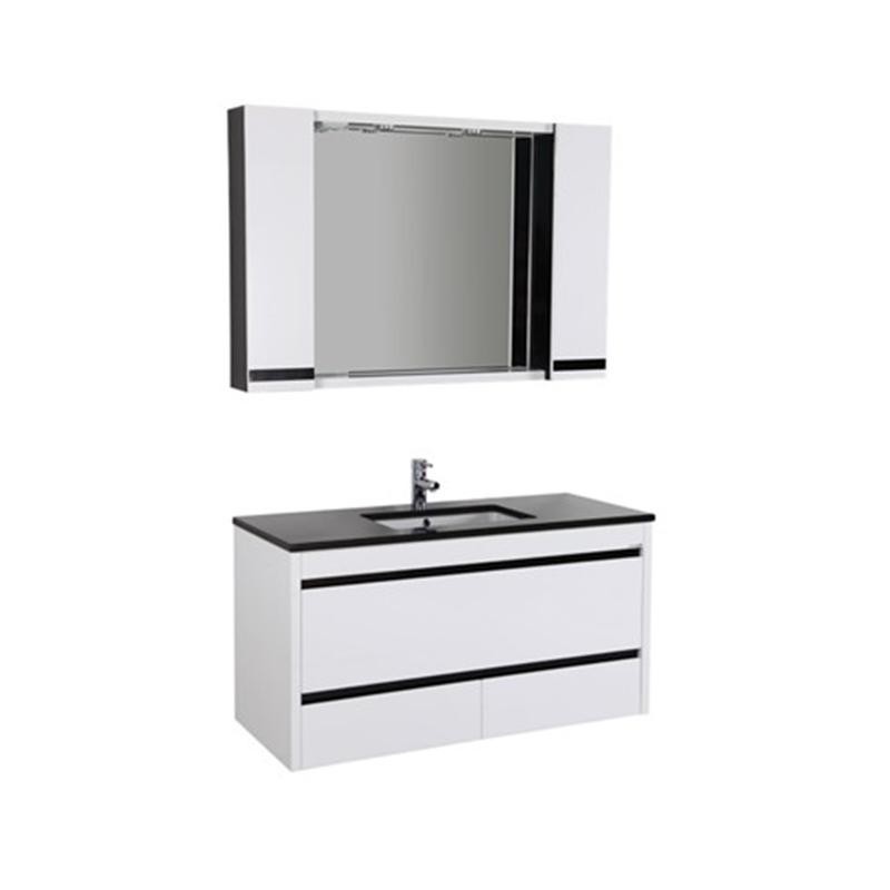 SOHO 120 MEUBLE SOUS PLAN BLANC-NOIR 120x85x50 cm