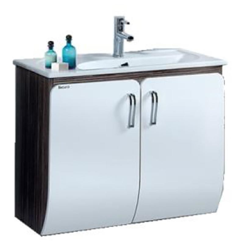 GLIDE 85 MEUBLE SOUS PLAN PALERMO ZEBRANO-BLANC 85x85x45 cm