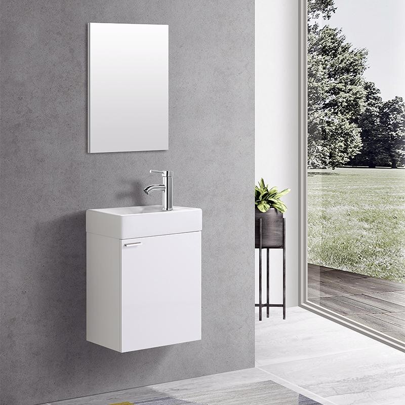 ALONI 40 MEUBLE TOILETTE BLANC COMPLET 40CM