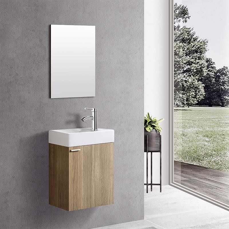 ALONI 40 MEUBLE TOILETTE BRUN COMPLET 40CM