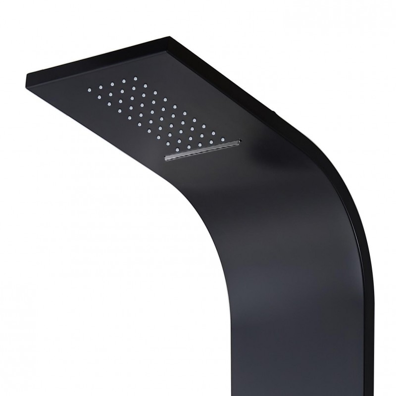 COLONNE DE DOUCHE THERMOSTATIQUE NOIR 160x20x6,5cm