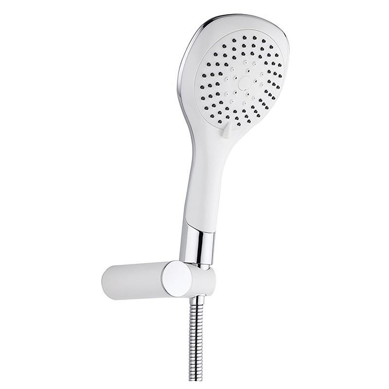DOUCHETTE BIANCO AVEC FLEXIBLE DE DOUCHE ET SUPPORT MURAL