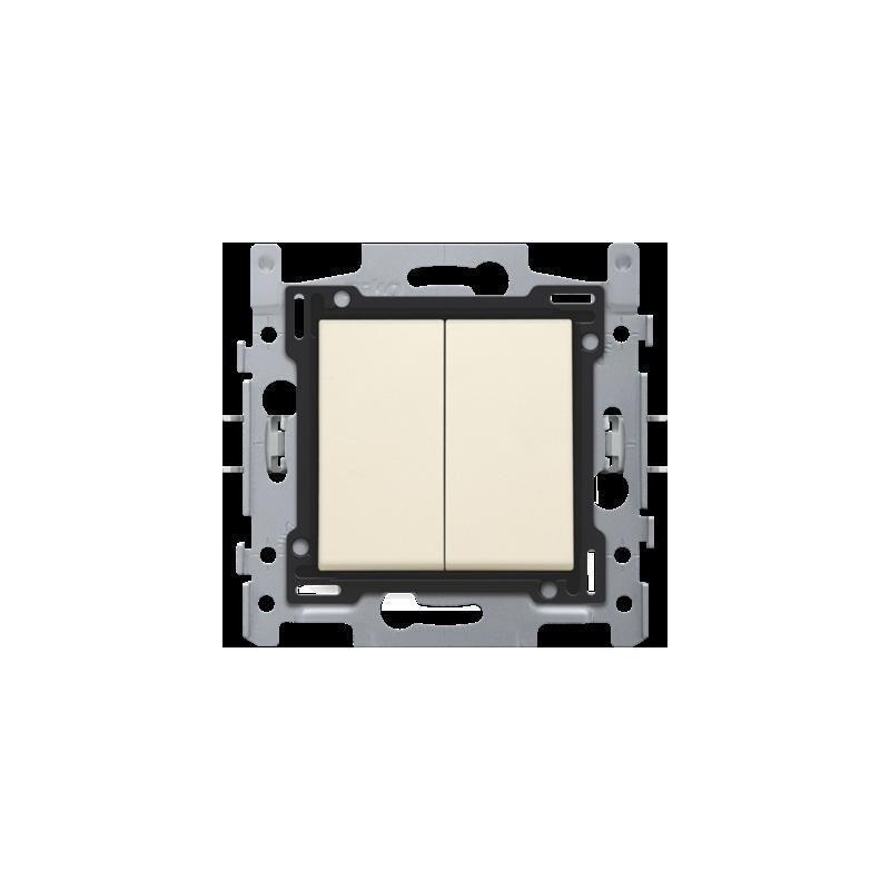 Interrupteur va-et-vient double 10A 250V AC