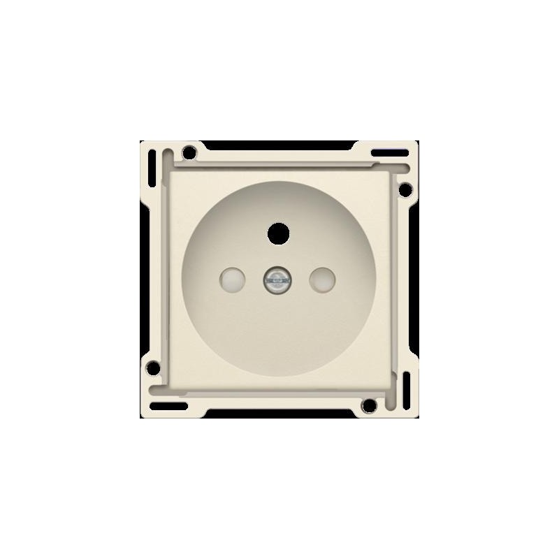 Enjoliveur simple pour prise de courant 2P+A (broche) + sécurité
