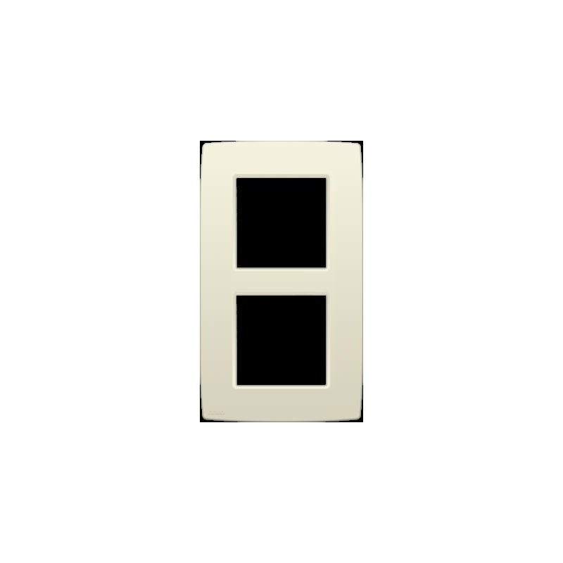 Plaque de recouvrement (60mm) double vertical