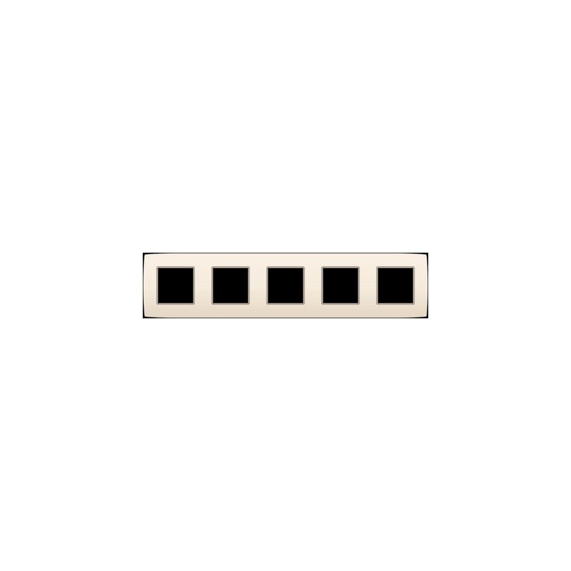 Plaque de recouvrement (71mm) quintuple horizontal