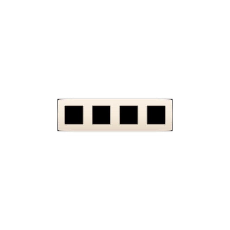 Plaque de recouvrement (71mm) quadruple horizontal